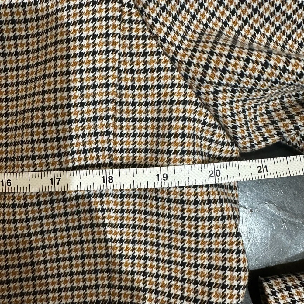 Anine Bing Women's Plaid Blazer - Brown and Black